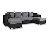 Sofnet Wohnlandschaft mit Schlaffunktion Beno - U-Form Couch, Ecksofa,...