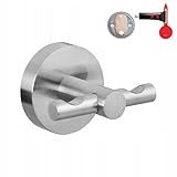 tesa MOON Handtuchhaken, verchromter Edelstahl - Bad-Haken zur...