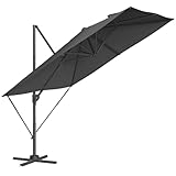 SONGMICS Sonnenschirm, Ampelschirm, 270 x 270 cm, UV-Schutz UPF 50+,...