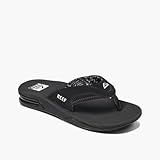 Reef Fanning, Damen Flip-Flop, Schwarz (Black), 38 1/2 EU
