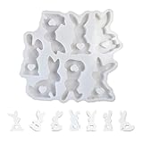 Tyinerc Kaninchen-Silikonform, Kaninchenform | Silikonform für Schokolade...