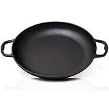 BBQ Nerd Paellapfanne aus Gusseisen Ø 36 cm (6 Personen) - Antihaftpfanne...