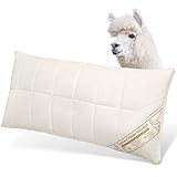 Engelshof Alpaka Kopfkissen 40x80cm mit Alpakavlies gefüllt - Alpakakissen...