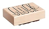 Rayher Holzstempel 'Glückwunsch', 5 x 8 cm, Motivstempel für Geburtstag,...
