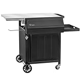 BBQ-Toro Grillwagen 100 x 73 x 91 cm | Schwarz | Grilltisch mit großer...
