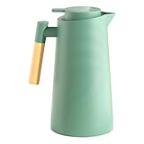 Kustimantu Isolierkanne - Isolierte Teekanne Mit Glasfutter Und Ein Liter...