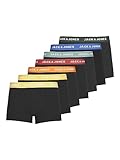 Jack& Jones Boxershorts 7er-Pack Basic Trunks Kurze Unterhosen Logo Print...