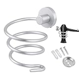 LWMTT Fönhalter Silbrig Matt Wandmontage Bad Haartrocknerhalter Badezimmer...