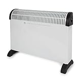 Perel Konvektorheizung 2000W, elektrischer Konvektor, Heizlüfter mit 3...