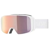 Uvex Unisex, Skibrille, White/Rose-Lgl, Einheitsgröße