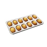Gobel 164710 Backform für 12 Madeleines, aus Eisen, Weiß