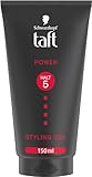 Schwarzkopf TAFT Gel Power (150 ml), Haargel für bis zu 48 Stunden starken...