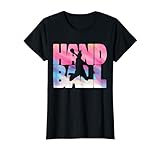 Handball Retro Handballerin für Handballspielerin Mädchen T-Shirt