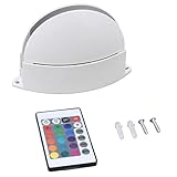 Pilipane RGB-Wandleuchte mit Fernbedienung, modisches Halbkreis-Design, 24...