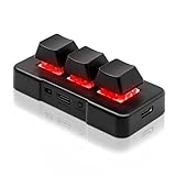 PCsensor USB Mini Keyboard 3 Tasten Mini Tastatur Wireless USB 2 in 1...