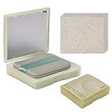 200 Stück Gesichts Löschpapier Set mit Spiegel und Puderquaste,...