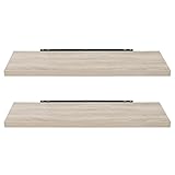 EUGAD Wandregal Wandboard 2er Set Hängeregal Holz Board Modern Sonoma...