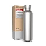 SC7® Trinkflasche ZODA Edelstahl 1L Kompatibel mit Sodastream DUO, TERRA,...