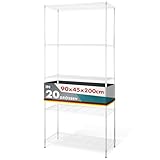 Floordirekt Metallregal dekoratives & Robustes Lagerregal, Kellerregal für...