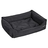 Feandrea Luxus Hundebett, XL, Hundekissen, aus Oxford-Gewebe, unten mit...