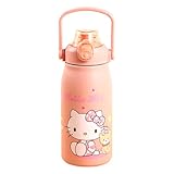 HOOKTA Kitty Stainless Steel Water Bottle 1200ml Stainless Steel with...