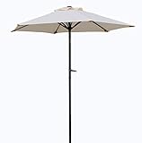 Pure Home & Garden Kurbelschirm Sunny 200 cm natur, mit UV-Schutz 50 Plus,...