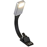 Tlily Wiederaufladbares E-Book-LED-Licht für Papier, USB-Leselampe,...