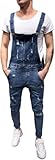 Herren Denim Overalls Latzhose Jeans Denim Arbeitshose Jeanshose Männer...