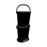 Skaza Bokashi Essential Biomülleimer Küche Set (2 x 15,3 Liter) + Base...