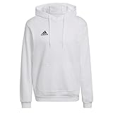 adidas Herren Entrada 22 Sweat Hoodie, White / Black, L