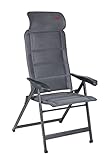 Crespo AP-240/86 Air Deluxe Compact Campingstuhl, Aluminium, grau, 67 x 80...