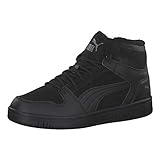 PUMA Unisex Rebound Layup Sd Fur Sneaker, Black Castlerock