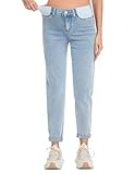 FABRACK Damen Umstandsjeans Unter dem Bauch Dehnbare Boyfriend Jeans...