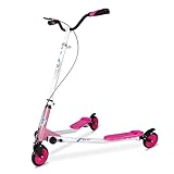 AOODIL Swing Scooter Verstellbarer 3-Rad-Klapproller mit...