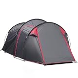 Outsunny Campingzelt für 2-3 Personen stabil wasserdicht Familienzelt mit...
