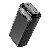 Power Bank 50000mAh,Powerbank klein Aber stark (USB C Ausgänge& Eingang)...