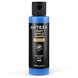 Arteza Craft Acrylfarbe, A505 Cerulean Blau, 118 ml Flasche,...