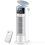 Klimaanlage Mobil, 4-in-1 Mobiles Klimagerät, Turmventilator Luftkühler...