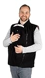 Viva la Mama - 2in1 Trageweste für Männer, Papa Trageweste aus Fleece,...