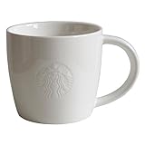 STARBUCKS Kaffeetasse Weiss Tasse Coffee Mug Fore Here Serie 8oz