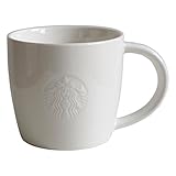 STARBUCKS Kaffeetasse Weiss Tasse Coffee Mug Fore Here Serie 8oz