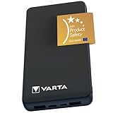 VARTA Power Bank 20000mAh, Powerbank Power on Demand mit 4 Anschlüssen (1x...