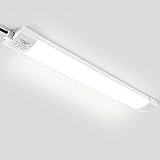 TONFFI LED Feuchtraumleuchte Deckenleuchte 60cm 18W für Garage Keller Bad...