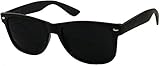 ShadyVEU Sonnenbrille, extrem dunkel, 80er Jahre, Migräne empfindliche...