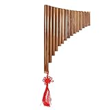 Panflöte 15 Pfeifen, G-Ton Chinesisches Instrument Aus Bambus für...