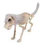 RASTKY Realistische Skelett-Hunde-Requisite, Gruselige Dekoration für...