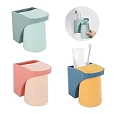 3PCS Zahnbürstenbecherhalter, Elektrischer Zahnbürstenhalter Ohne Bohren,...