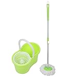 Set Clean Mop Wischmopp, Eimer und Schleudermopp, einfach zu bedienen,...
