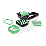 Genius Nicer Dicer Quick - Gemüseschneider, Schneidegerät, 5-tlg. Set,...