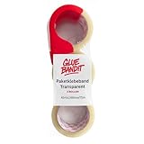 GLUE BANDIT Paketklebeband - Transparentes Paketband - Klebeband mit...
